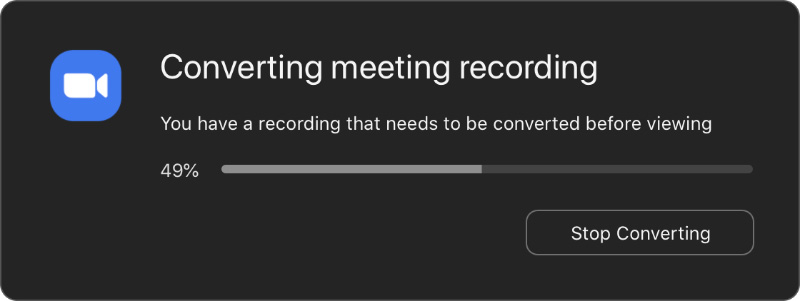 Converting Meeting Recording